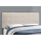 Monarch Specialties Bed, Queen Size, Platform, Bedroom, Frame, Upholstered, Linen Look, Wood Legs, Beige, Black I 5921Q - alternate 2